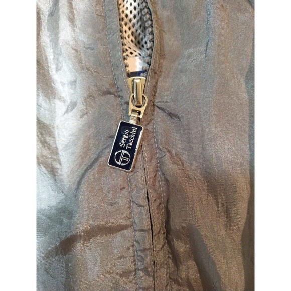 Sergio Tacchini Italy Windbreaker  Embroidered Logo Jacket - Picture 9 of 11